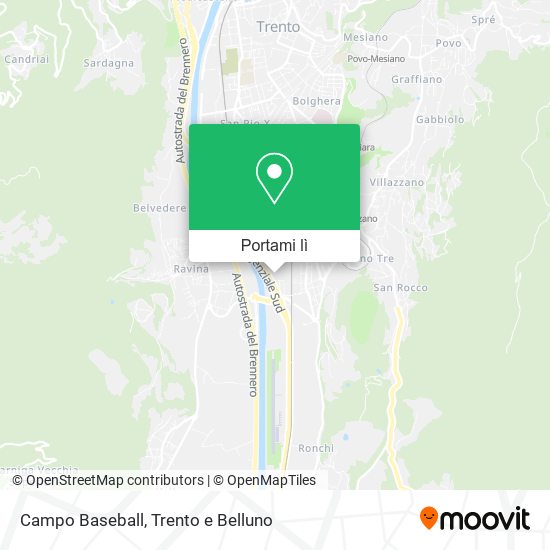 Mappa Campo Baseball