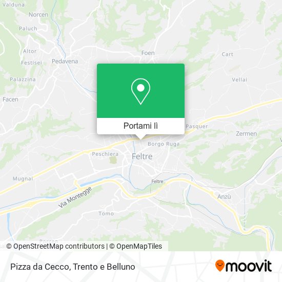 Mappa Pizza da Cecco