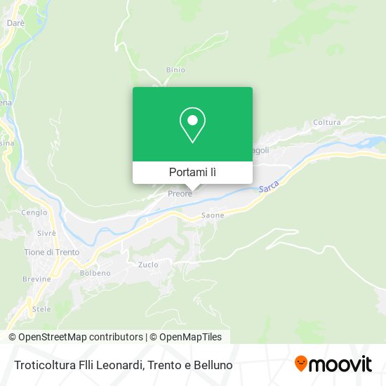 Mappa Troticoltura Flli Leonardi