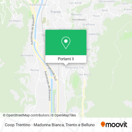 Mappa Coop Trentino - Madonna Bianca