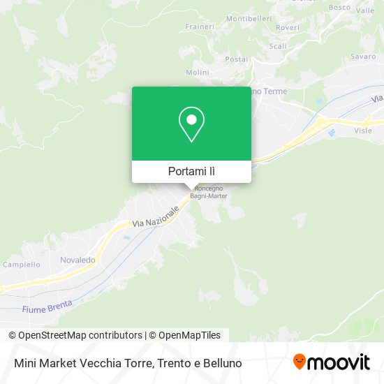 Mappa Mini Market Vecchia Torre