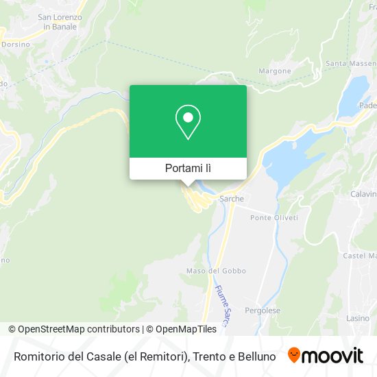 Mappa Romitorio del Casale (el Remitori)
