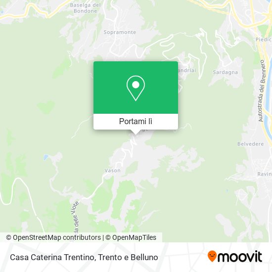 Mappa Casa Caterina Trentino
