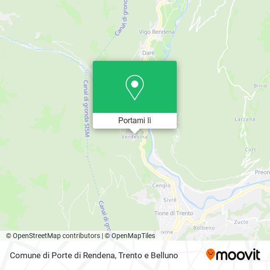 Mappa Comune di Porte di Rendena