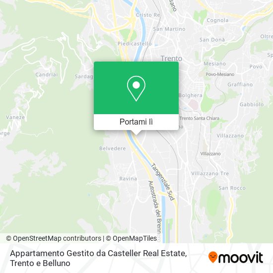 Mappa Appartamento Gestito da Casteller Real Estate