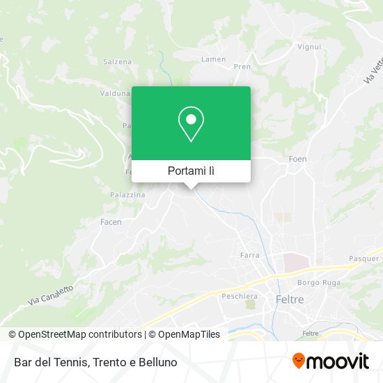 Mappa Bar del Tennis