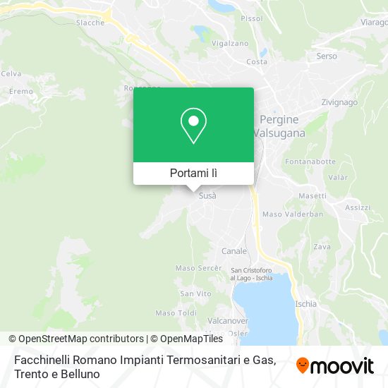 Mappa Facchinelli Romano Impianti Termosanitari e Gas