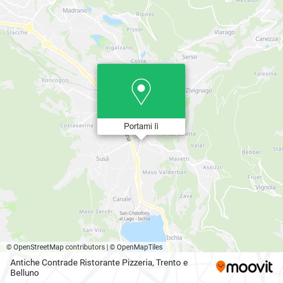 Mappa Antiche Contrade Ristorante Pizzeria