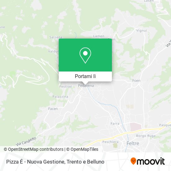 Mappa Pizza É - Nuova Gestione