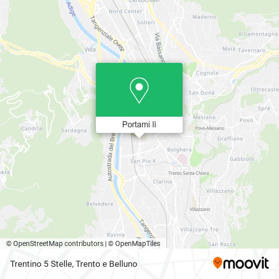 Mappa Trentino 5 Stelle