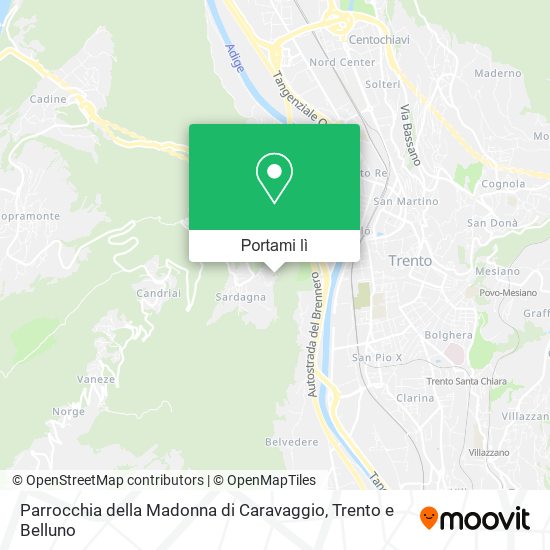 Mappa Parrocchia della Madonna di Caravaggio