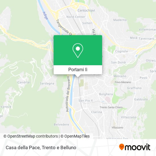 Mappa Casa della Pace