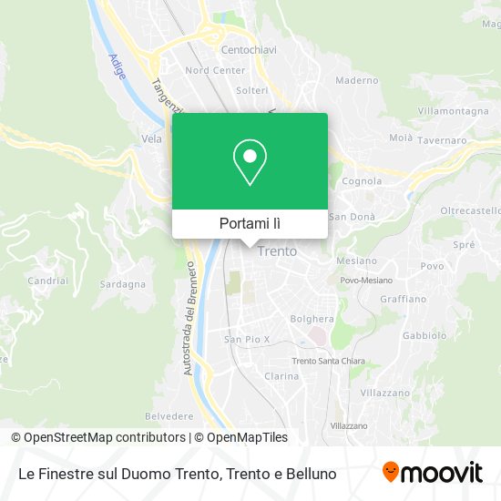 Mappa Le Finestre sul Duomo Trento