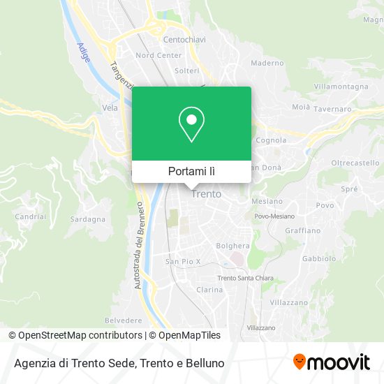 Mappa Agenzia di Trento Sede