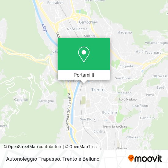 Mappa Autonoleggio Trapasso