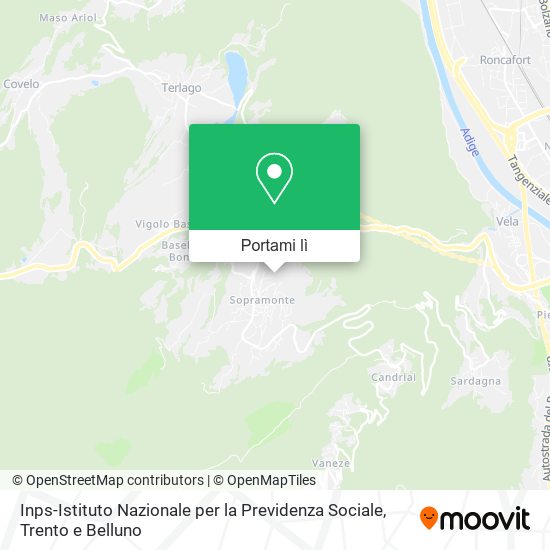 Mappa Inps-Istituto Nazionale per la Previdenza Sociale