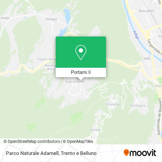 Mappa Parco Naturale Adamell