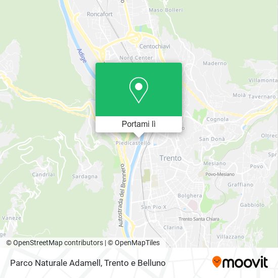 Mappa Parco Naturale Adamell