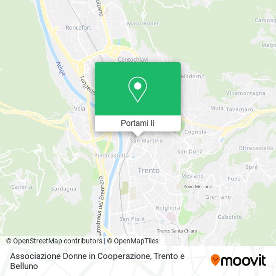 Mappa Associazione Donne in Cooperazione