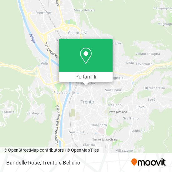 Mappa Bar delle Rose