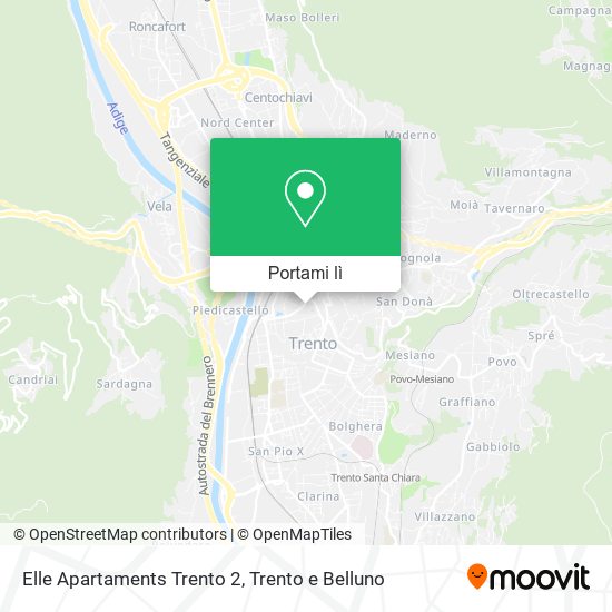 Mappa Elle Apartaments Trento 2