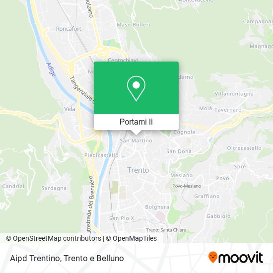 Mappa Aipd Trentino