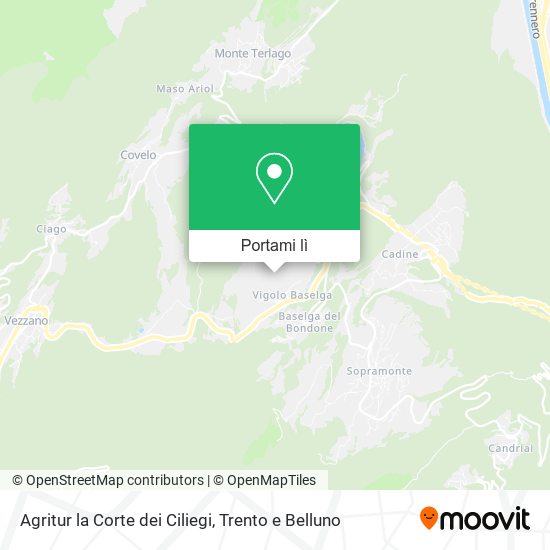 Mappa Agritur la Corte dei Ciliegi