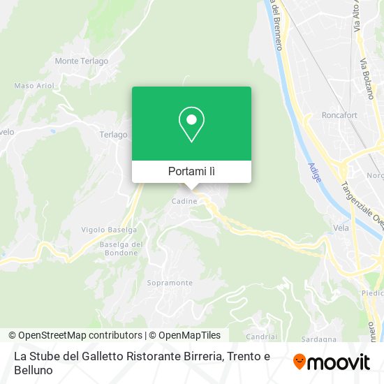 Mappa La Stube del Galletto Ristorante Birreria