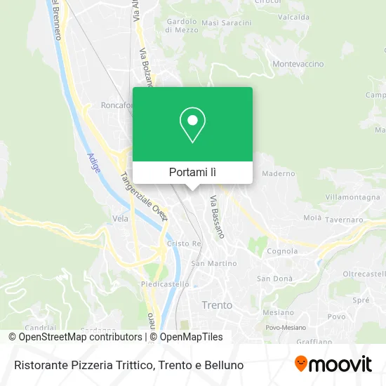 Mappa Ristorante Pizzeria Trittico