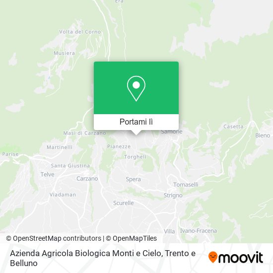 Mappa Azienda Agricola Biologica Monti e Cielo