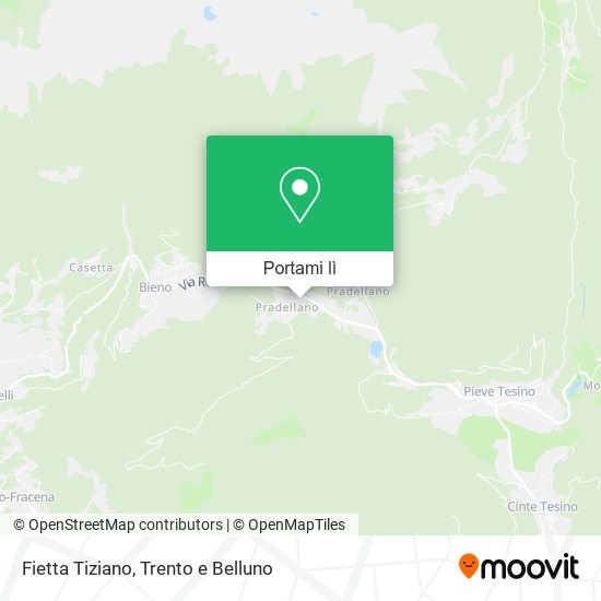 Mappa Fietta Tiziano