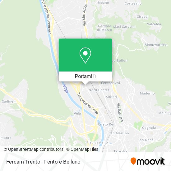 Mappa Fercam Trento