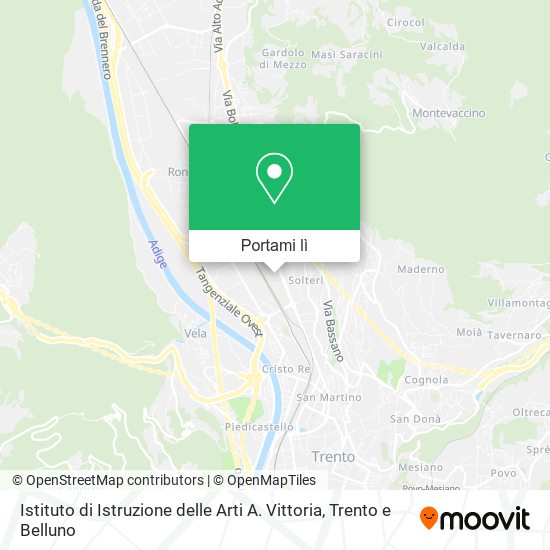 Mappa Istituto di Istruzione delle Arti A. Vittoria