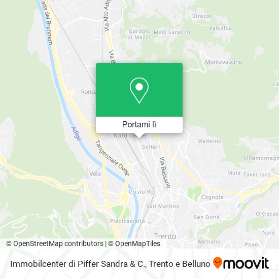 Mappa Immobilcenter di Piffer Sandra & C.