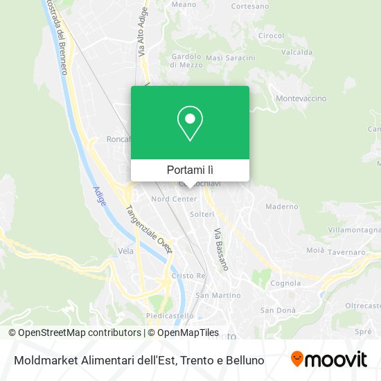Mappa Moldmarket Alimentari dell'Est