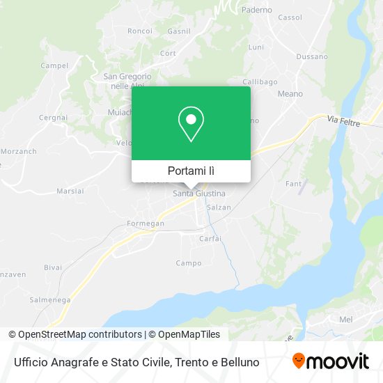 Mappa Ufficio Anagrafe e Stato Civile