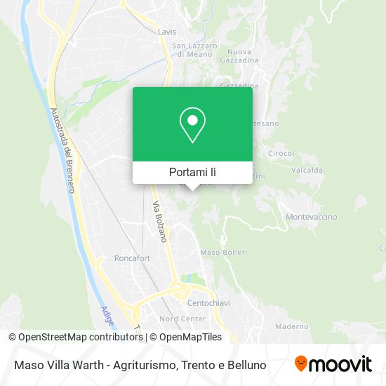 Mappa Maso Villa Warth - Agriturismo