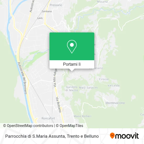 Mappa Parrocchia di S.Maria Assunta
