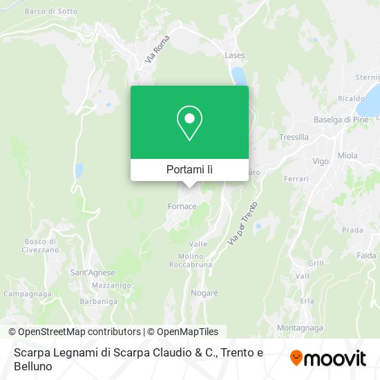Mappa Scarpa Legnami di Scarpa Claudio & C.