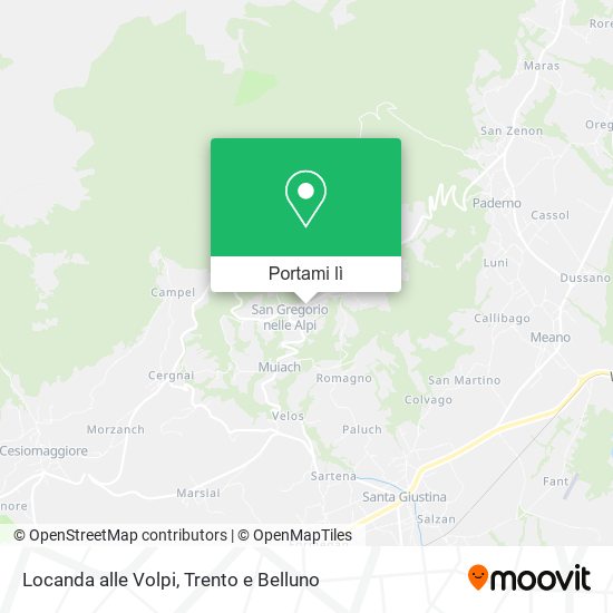 Mappa Locanda alle Volpi