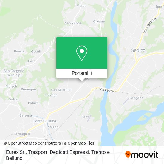 Mappa Eurex Srl. Trasporti Dedicati Espressi
