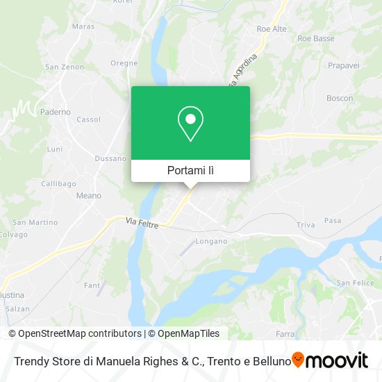 Mappa Trendy Store di Manuela Righes & C.
