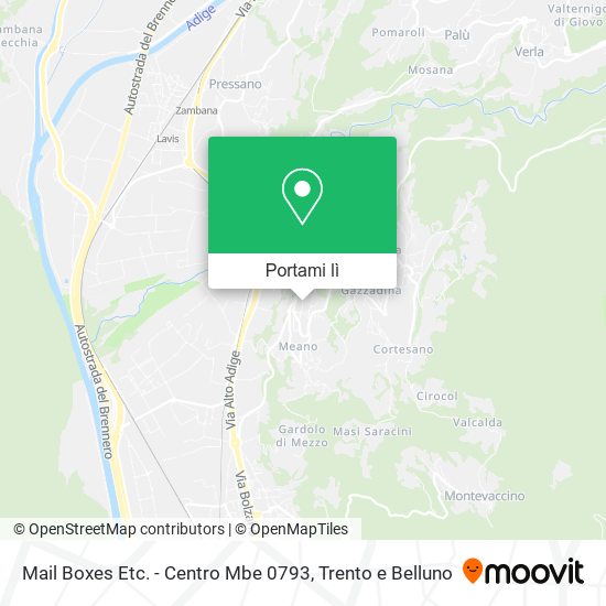 Mappa Mail Boxes Etc. - Centro Mbe 0793