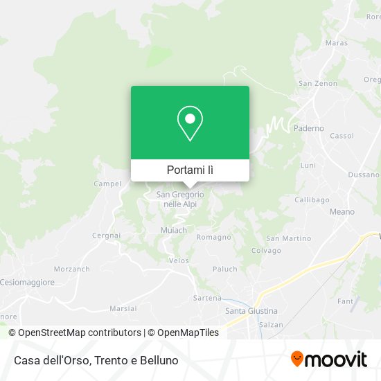 Mappa Casa dell'Orso
