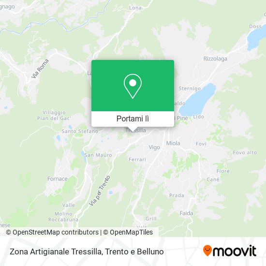 Mappa Zona Artigianale Tressilla