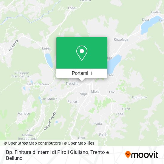 Mappa Bp. Finitura d'Interni di Piroli Giuliano