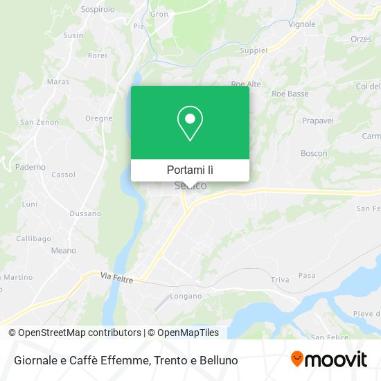 Mappa Giornale e Caffè Effemme