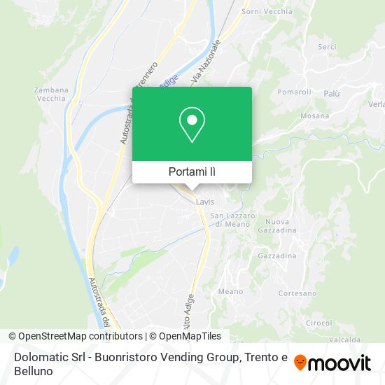 Mappa Dolomatic Srl - Buonristoro Vending Group