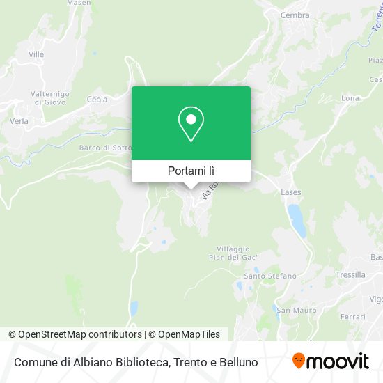 Mappa Comune di Albiano Biblioteca