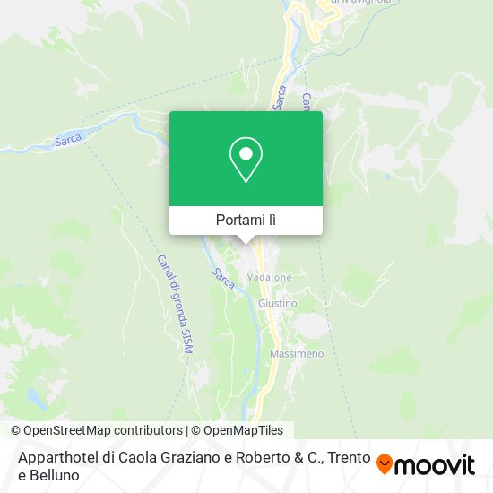 Mappa Apparthotel di Caola Graziano e Roberto & C.